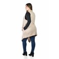 thumbnail image 3 of Chaleco largo asimetrico Roman Fashion /Tallas Extras, 11970 (Beige) beige 42, 3 of 5