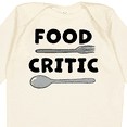 thumbnail image 4 of Inktastic Food Critic with Fork and Spoon Boys or Girls Long Sleeve Baby Bodysuit, 4 of 5
