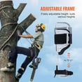 thumbnail image 3 of Tree Climbing Spikes,Portable Tree Spikes for Climbing,Picos para Escalar Arboles,with Cowhide Straps and Thickened Integrated Steel Plate,Not Easy to Break,Height Adjustable, 3 of 9