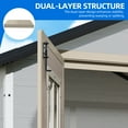 thumbnail image 4 of Dextrus 6x4.4 ft Outdoor Storage Shed, Double-Wall Lockable Garden Shed with Sloped Roof for Backyard Patio, 4 of 9