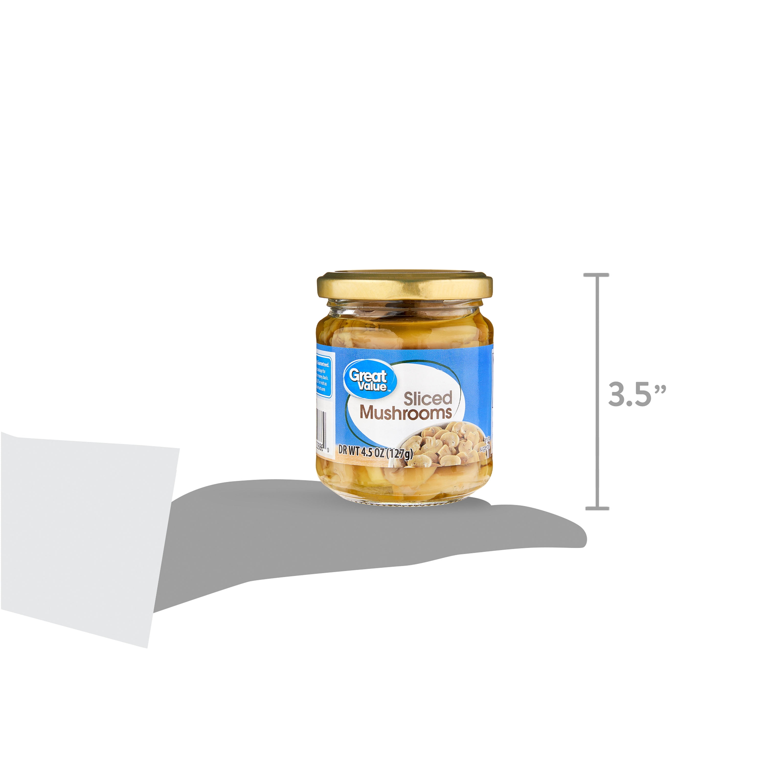 Great Value Sliced Mushrooms, 4.5 oz
