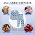 thumbnail image 7 of Bingfone Men's Pajama Set 2 Piece Loungewear PJs, Long Sleeve with Pajama Pants-Sea Turtle, 7 of 7
