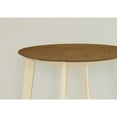 thumbnail image 4 of Monarch Specialties 30 in Round Transitional Style Top Dining Table, Oak/Cream, 4 of 5