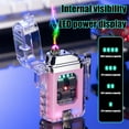thumbnail image 4 of Teissuly Clearance Outdoor Windproof Lighter Electric Lighters USB Rechargeable-Flameless-Plasma Cool Lighters For Camping,Hiking,Adventure(Pink, ) Teissuly WER2023081406544, 4 of 7