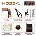 thumbnail image 2 of NOSSK TWIN PRO Suspension Bodyweight Fitness Strap Trainer Training System (black), 2 of 9