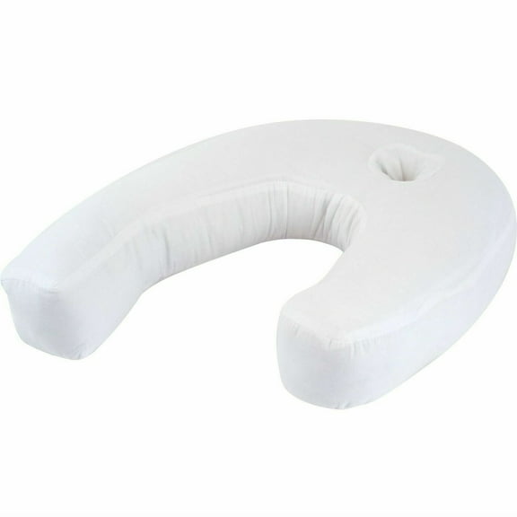 SLSRFD Side Sleeper Pillow J Shaped Contour Pillow 22 x 17 Inches Comfy Hugging Pillow