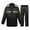 Black 2, variant on Valora Men's Two Tier Rain Suit with Jacket and Pants for High Visibility Weather Rain Gear for Outdoor Work and Travel Black 1 3XL