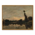 thumbnail image 6 of Drsoum Vintage Lake Landscape Wall Art 11x14in Natural Framed Classic Retro Farmhouse Rustic Decorations for Home Office Kitchen, 6 of 6