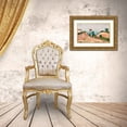 thumbnail image 3 of Cezanne, Paul 24x16 Gold Ornate Wood Framed with Double Matting Museum Art Print Titled - Railroad Cut, 3 of 4