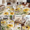 thumbnail image 6 of Sunflower Large Area Rugs for Bedroom Living Room, Soft Non Slip Carpet Bedside Rug, Vintage Summer Bee Botanical Farmhouse Rectangular Floor Cover Kitchen Accent Rug 6'x9' for Dining Room/Office, 6 of 9