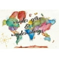 thumbnail image 2 of Aiken, Jess 18x13 White Modern Wood Framed Museum Art Print Titled - Colorful World I, 2 of 4