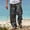 Dark Gray, variant on Linen Pants Men Pantalones De Hombre Trousers Summer Pants Beach Pants Drawstring Elastic Waist Graphic Prints Comfort Daily Holiday Streetwear Chinos Pants Men Blue 2XL