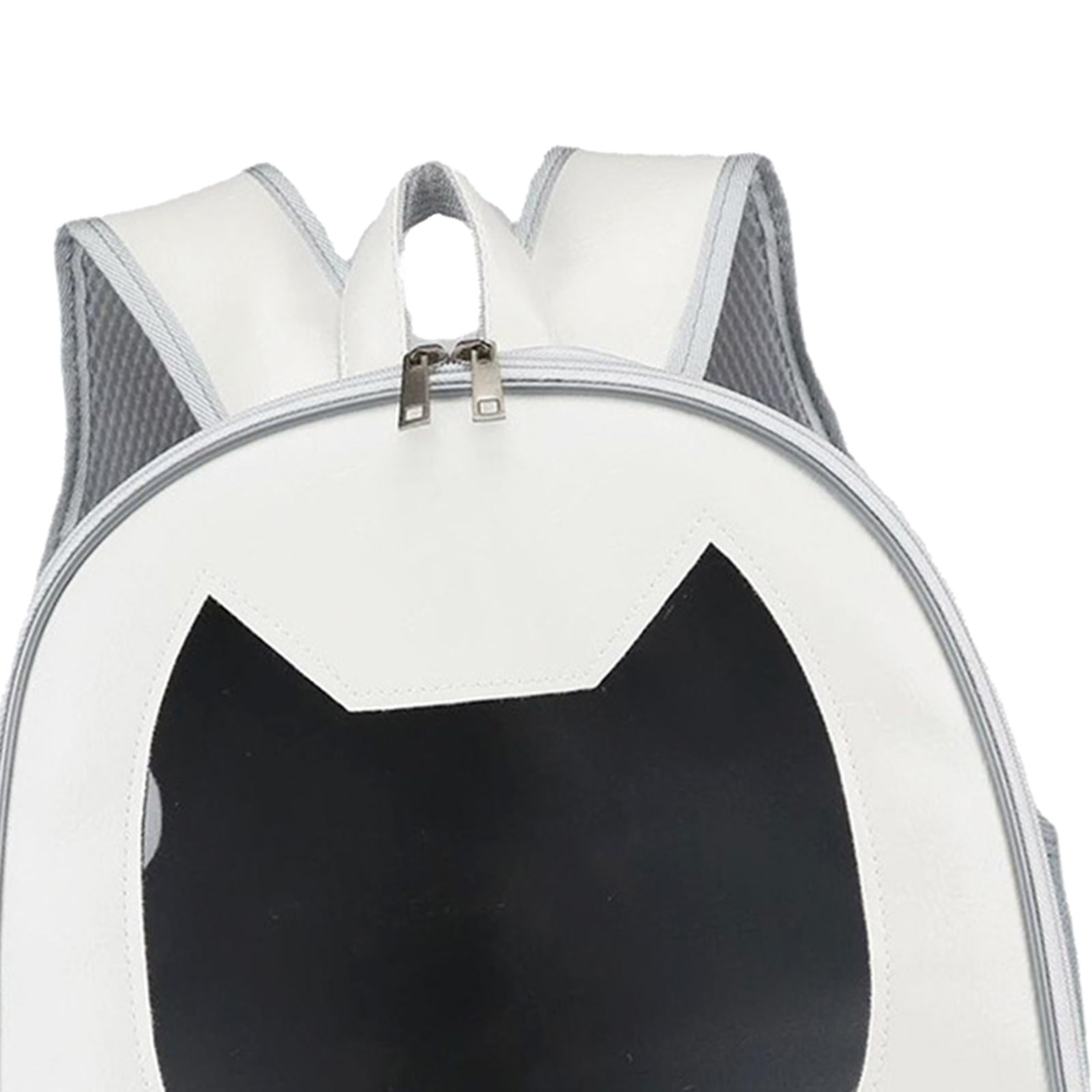 Fzaqwen Cat Carrier Backpack Ventilated Large Airline Approved Walking Hiking White