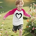 thumbnail image 4 of Posijego Valentines Day Shirts for Kids Girls Long Sleeve Tee Cute Graphic T-Shirts Spring Basic Tee Undershirts Tops, 4 of 9