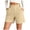 Beige, variant on vigerkar High Waisted Shorts Women Cotton Button Detail Casual Shorts Vacation Short Pants with Pockets, Lightweight Classic Fit Summer Beach Travel (Coffee, S)