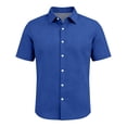 thumbnail image 5 of Men's Button Down Shirt Short Sleeve Loose Dress Shirt Casual Beach Summer Daily Shirt XL, 5 of 6