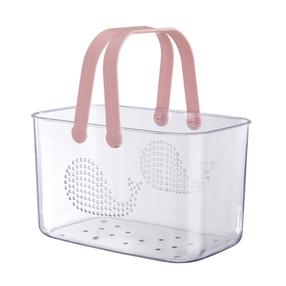 Cesta de la canasta de carreras de ducha Cesta de almacenamiento de plástico de la canasta de plástico con mango