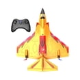 thumbnail image 3 of Planeador RC, avión a reacción con Control remoto, juguetes de al aire libre con luz, avión RC de espuma, avión RC para niños, adultos, niños y , naranja, 3 of 8