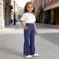 thumbnail image 2 of Girls' Casual Pants With Stretchy Waistb School Clothes, 2 of 4