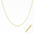 thumbnail image 1 of JeenMata 18 Inch Minimalist Adjustable Chain Necklace in Yellow Gold Plating, 1 of 6