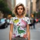 thumbnail image 3 of Camisetas con estampado 3D de dinosaurios divertidos de verano para mujer, ropa de calle informal de moda Y2k, camiseta de manga corta, camisetas de cuello redondo, ropa, 3 of 5