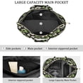 thumbnail image 3 of 22 Inch Oversized Travel Bag Lightweight Canvas Weekender Duffel with Multi Pockets, Animal Print, 3 of 5