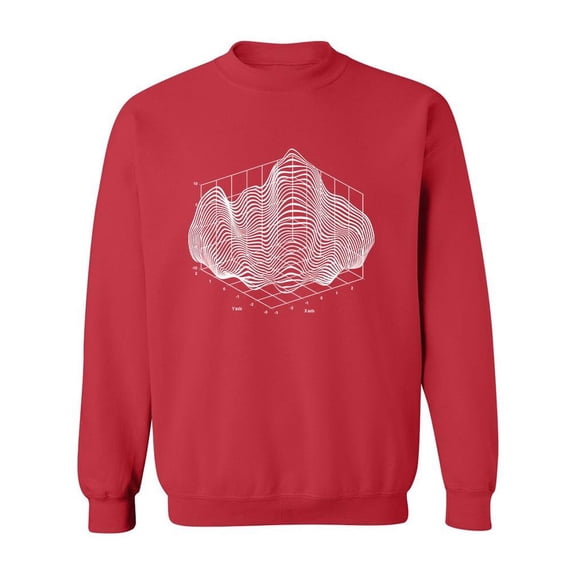 3d Abstract Graph Sweatshirt Men -Image by Shutterstock, Male 4X-Large