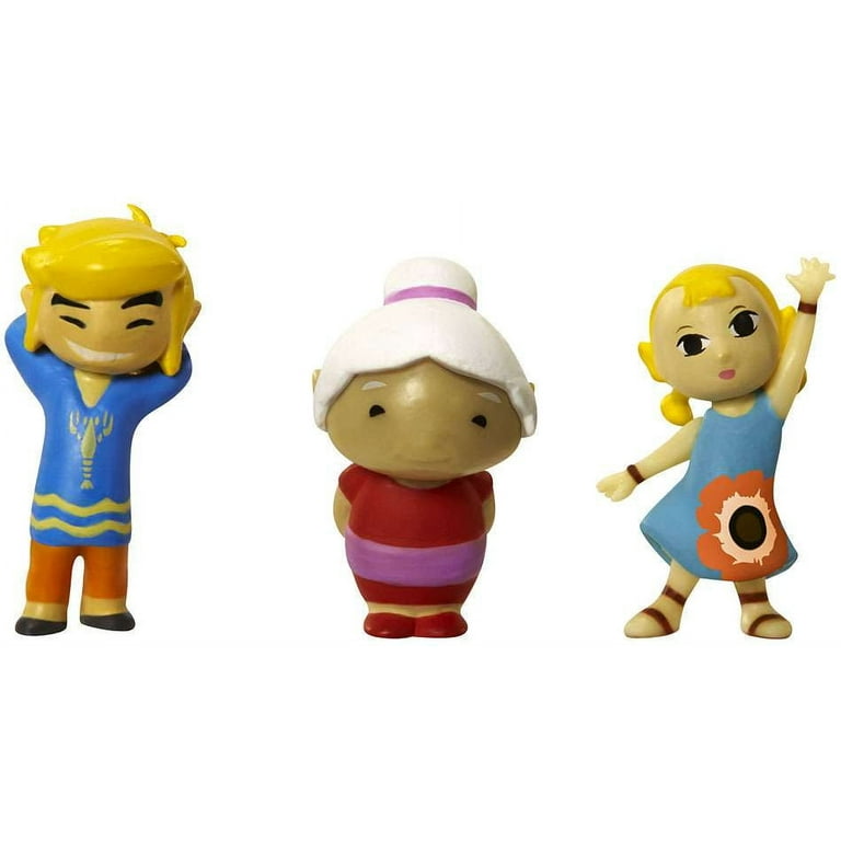 Legend of Zelda Micro Figure Set: Grandma, Aryll, Outset Link