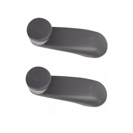 Rear Window Crank Handle Set 2 Piece - Compatible with 1999 - 2013 Chevy Silverado 1500 2000 2001 2002 2003 2004 2005 2006 2007 2008 2009 2010 2011 2012
