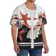 thumbnail image 2 of Fotbe Starfishes Shells Camisa Estampada de Manga Corta para Hombre, Casual de Verano, Estilo Playero, Sin Arrugas-Small, 2 of 5