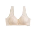 thumbnail image 1 of Sujetador de cierre frontal para mujer Sujetador de talla grande con relleno fino de encaje sin aros Tomshoo Ropa interior de mujer, 1 of 2