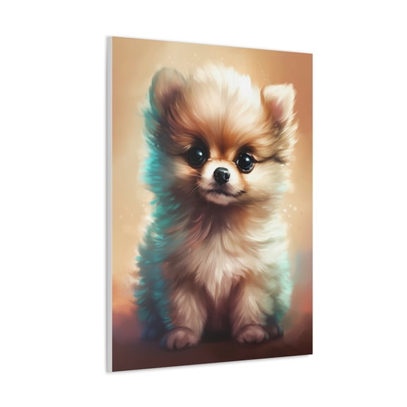 Watercolor Pomeranian Painting 7 - Nursery Collection - Bedtime Stories