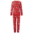 thumbnail image 4 of Pijamas navideños familiares a juego, conjunto de pijama con estampado de árbol de Navidad (camiseta y pantalón) para bebé/perro/perro/peluche)., 4 of 9