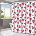 thumbnail image 5 of Guanhe Valentine's Day Heart Print Shower Curtain, Romantic Love Heart Tree Bathroom Decor Waterproof Shower Curtain Liners 71x71Inches, 5 of 7