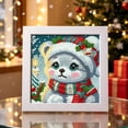 thumbnail image 4 of Christmas Diamond Art Kit, 7.09in Christmas printed canvas with Frame Holiday Craft Gift, 4 of 5