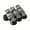 Black 1, variant on Zeiwohndc 4PCS Dog Snow Boot Plush Lining Enhancing Grip Quick Fastener Paw Protectors