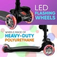 thumbnail image 4 of 3-Wheeled Scooter for Kids - Wheel LED Lights, Adjustable Lean-to-Steer Handlebar, and Foldable Seat - Sit or Stand Ride with Brake for Boys and Girls Ages 1-14 Years Old, 4 of 8