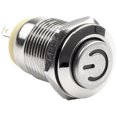 thumbnail image 4 of 12mm Metal Push Button Switch Power Button Waterproof Flat LED Light 12V-24V, 4 of 7