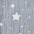 thumbnail image 4 of Parent's Choice Woven Baby Blanket, 100% Cotton, Soft & Cozy, Blue Star, 30" x 40", 4 of 6