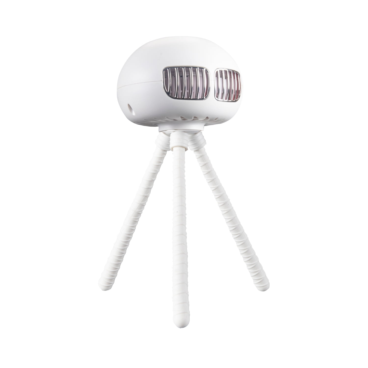 Auto Drive Alien Shape Shifting Portable Fan, 4 in, White