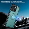 thumbnail image 5 of Decase Magnetic PU Leather Wallet Phone Case for iPhone 15, RFID Blocking, Mag-Safe Compatible, 2-in-1 Removable Card Holder,Shockproof Flip PU Leather Phone Cover,Green, 5 of 10