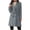 Gray, variant on Drovellove Plus Size Women's Wool Blend Double Breasted Peacoat with Notch Lapel and Pockets | Long Sleeve Winter Jacket for Casual Outings, Commuting, or Campus Days