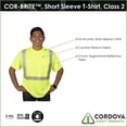 thumbnail image 4 of 10-Pack of Cordova V461S Cor-Brite Type R, Class II, Comfort Stretch T-Shirt, Short Sleeves, Chest Pocket, 2-Inch Silver Reflective Tape, Small, 4 of 4