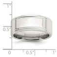 thumbnail image 5 of Sterling Silver 6mm Polished Flat Beveled Edge Fancy Band Size 7, 5 of 6