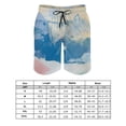 thumbnail image 7 of JRXY Men's Beach Board Shorts Pants in Pinks and Blues, Minimal Acrylic Piece, Versatile Style, Premium Material, Pack of 1, Size: Men's S, 7 of 7