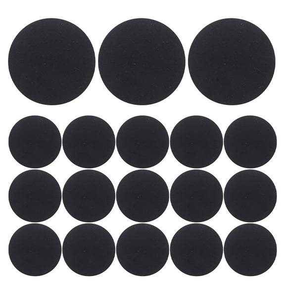 500pcs Black Self Adhesive Felt Circles for DIY Sewing Crafts Clothing Decoration Round Pads