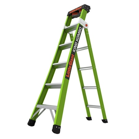 Little Giant Ladder Systems King Kombo Pro 6-10 ft, Type 1AA 3-in-1 Fiberglass Combo Ladder