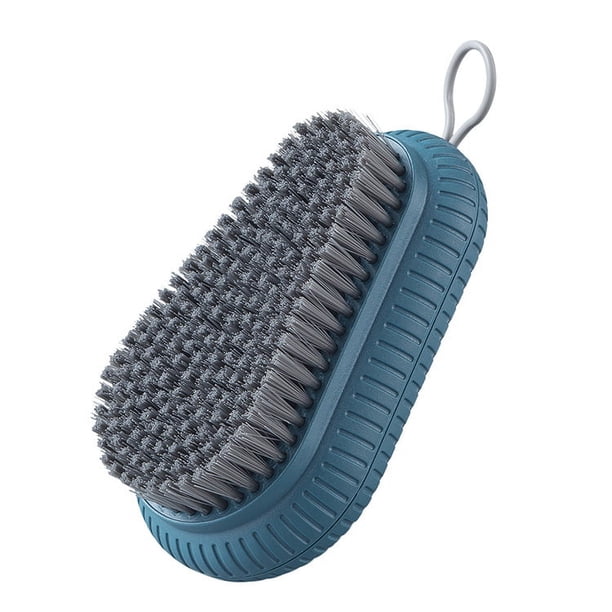 Cepillo de fregar, cepillos de limpieza de zapatos de tela de lavandería para el hogar con diseño antideslizante, cepillo de limpieza duradero de calidadAzul oscuro1pcs