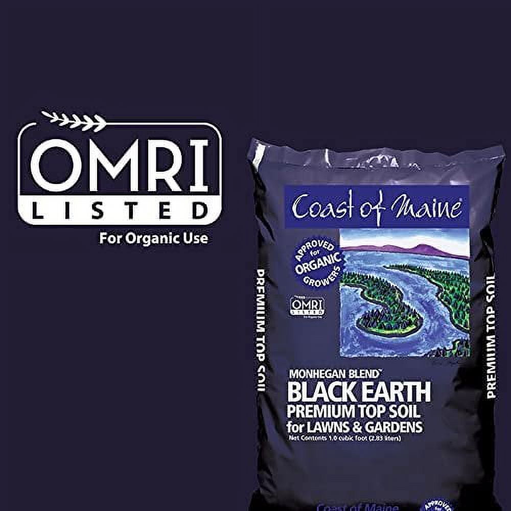 Coast of Maine Monhegan Blend Organic Top Soil, 1 CF, Lightweight Composted Soil