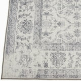 ReaLife Rugs, 5' x 7', Vintage Distressed Ivory-Gray, Machine Washable ...